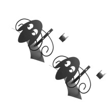 2PiÚces Support Tuyau Jardin En Fer Noir Porte-Tuyau Mural Résistant
