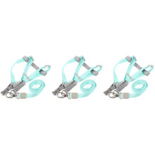 3Ensembles Laisse Pour Vert Ajustable En Polyester