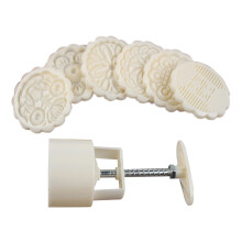 Home Cookie Stamp Moon Cake Mold Chinese Mid Autumn Cake Press Polvoron Cutter