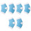 3Paires Talons Gel Nylon Hydratantes Blanches 1