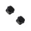 2Pièces Étui Compact Noir Pour Protecteur Boîte De Voyage 1