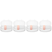 4Pièces Cuillères Bébé Silicone Transparent Pour Médicaments