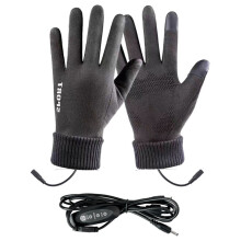 USB Heated Gloves for Men & Women, Waterproof Touchscreen Winter Sports Gloves (Skiing/Snowboarding/Cycling), 1 Pair, Compatible with USB power