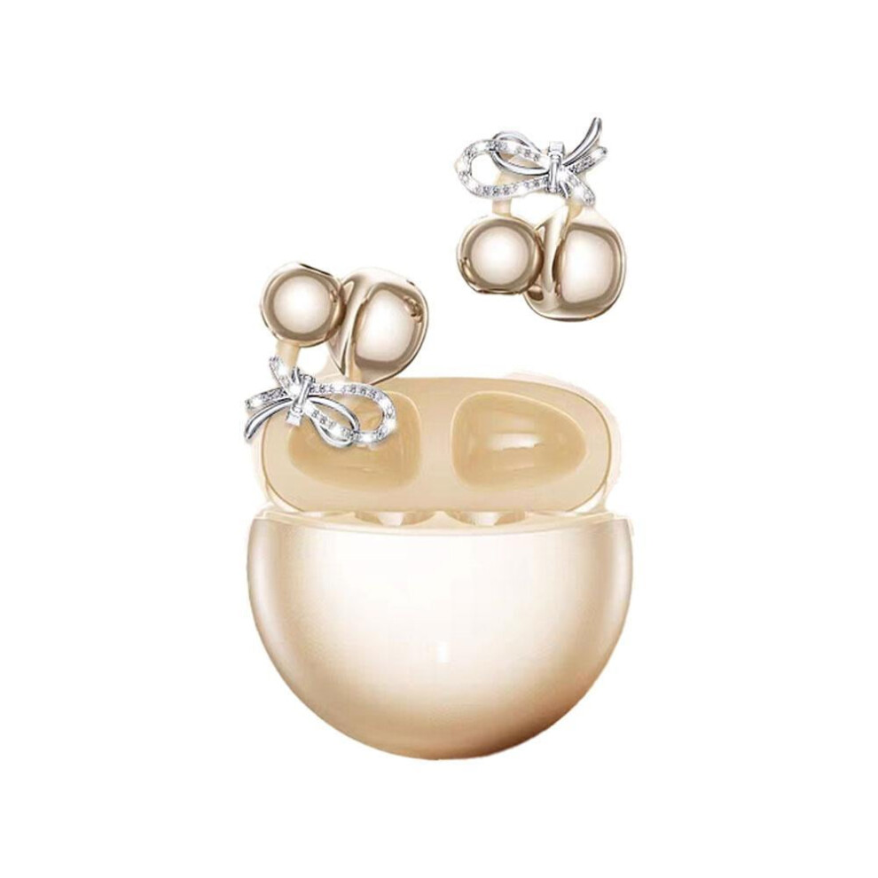Open-Ear Headphones, Butterfly-Inspired Ear-Cuff Design, Stylish & Comfortable Clip-On Ear Bluetooth Buds, Earbuds 9327961628045