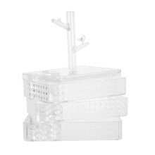 3-Laags Draaibare Organizerbox Voor Sieraden Met Vakken En Bescherming