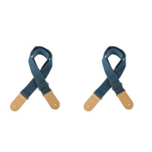 2Pièces Guitare Remplacement Bleu Ajustable Coton Lin Confort