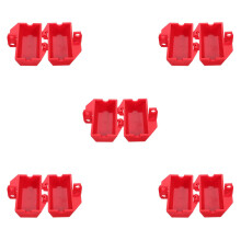5Pièces Verrou De Prise Rouge Plastique Pour Enfant Protection Maison