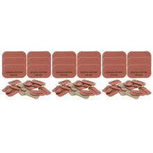 300Pièces Étiquettes Cuir Marron Pour Couture DIY Crochets Faits Main