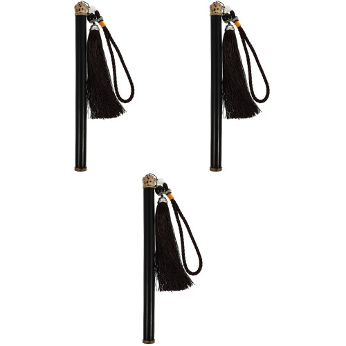 3Pièces Rangement Pour Bâtons D'encens Noir Élégant Bois