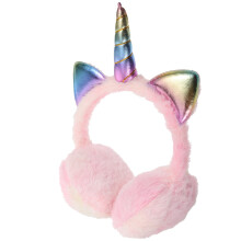 1Pcs Pink Plush Warm Earmuff Headband for Winter Use Cute and Soft