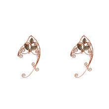 2Pièces Ear Cuff Clip on Rose Gold Mode Pour Femme Et
