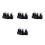 8Pièces Orthèse Doigts Piano Correction ABS Silicone Noir 1