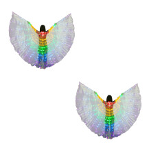 2Pièces Ailes LED Multicolores Pour Danse Femme, Costume Magique