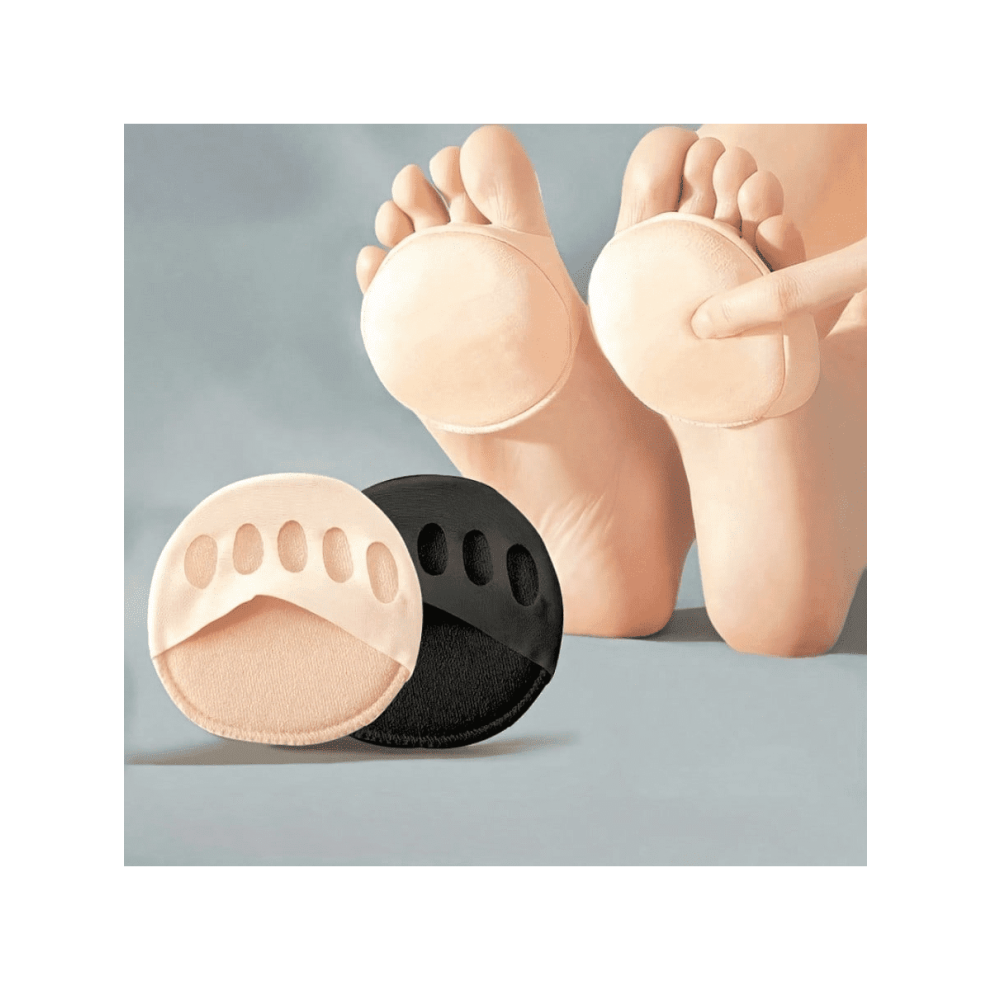 4 Pairs Women's 5-Toe Forefoot Pads for High Heels â Comfortable, Non-Slip Half Insoles, Foot Care Inserts, Summer Shoe Accessories