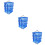 3Pcs Blue Foldable Hanging Drying Rack Mesh for Fish Vegetables Fruit 1
