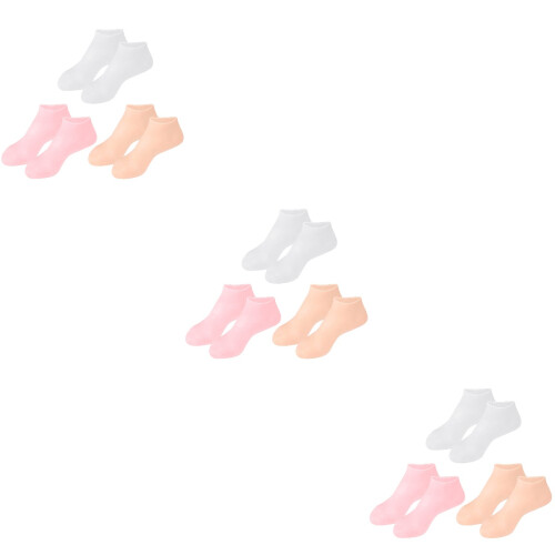 Gel Ankle Socks Elastic Moisturizing Foot Care Assorted Colors