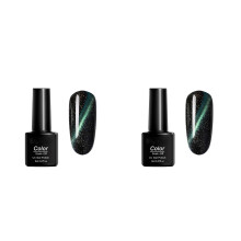 2Pièces Gel Polish Magnétique Noir Durable Pour Ongles Femme