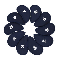 10 Pcs Golfs Head Cover with Big Number, Suitable for Long Neck Golfs Club Head, Great Gift for Golf Lovers E