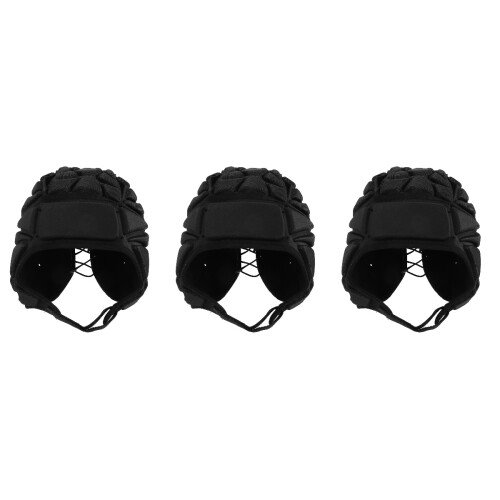 3Pièces Rembourrage Casque Rugby Supplémentaire Ajustable