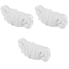 3Pièces Bande Élastique Blanche DIY Corde Stretch Rond Pour Couture