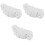 3Pièces Bande Élastique Blanche DIY Corde Stretch Rond Pour Couture 1