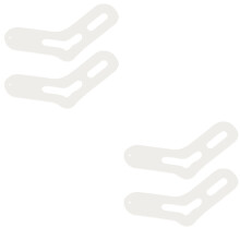 2Paires Présentoirs Blancs En Pour Fait Main