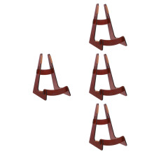 4Pièces Support Guitare Bois Marron Stable Et Portable Pour Stockage
