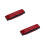 2Pièces Harmonica Musical Instruments Mini Rouge Débutants Kids 1