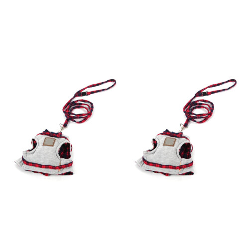 2Pièces Poitrine Réglable Pour Chat Avec Nœud Laisse