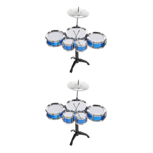 2Ensembles Jouet Tambour Musical Multi ABS Enfant Educatif Fun Durable