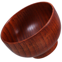 2Pcs Coffee Wood Salad Bowls Elegant Bowls for Food Storage