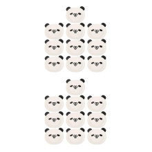 48Pièces Assiettes Jetables En Papier Panda Multicolores Pour