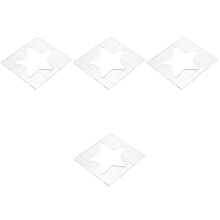 4Pièces Templates Acryliques Étoile Pour Couture Broderie