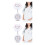 2Pcs Durable White Nurse Pocket Watch Retractable Silicone Clip on 1