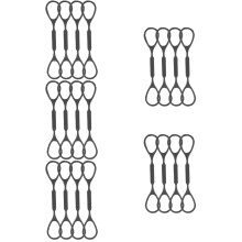 20Pièces Accessoires Trompette Stoppeurs Glissière Silicone Noir