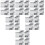 1200Pièces Pads Jetables Argent Pour Retrait Efficace Vernis 7