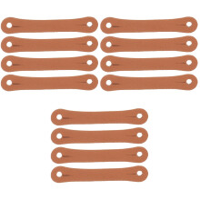 12Pièces Clips D’assistance Pour Baguettes De Batterie En PU Marron
