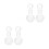 4Pcs Glass Whiskey Decanter Set Transparent for Storage 1