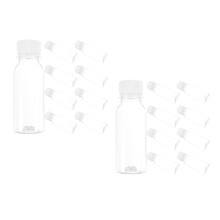 20Pièces Bouteilles Claires Réutilisables Pour Jus, Lait Voyages