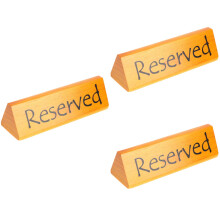 3St Reserved Tafelbord Hout Bruin Tentvormig Voor Feest En Bruiloft