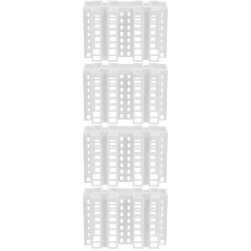 4Pièces Mini Bâtiments PVC Accessoires Décoratifs Pour Paysage