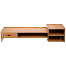 1Set Multi-Color Wooden Computer Screen Riser Desk Organizer for Home