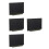 4Pièces Ardoise Double Face Bambou Noir Pour Notes Et Messages 1