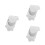 3Ensembles Accessoires Mandoline Queue Argent Métal Pour 8 Cordes Pro 1
