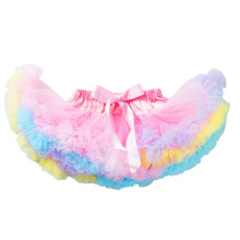 AWZXDE Girls Rainbow Tutu Skirt For Girls Birthday Party Performance A Line Skirt With Bowknot Cute Printing Pink