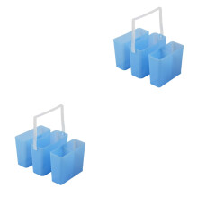 2Pièces Porte-Pinceaux Plastique Bleu Pratique Pour Lavage Peinture