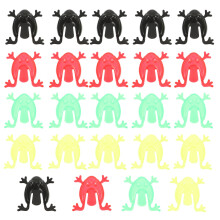200Pièces Jouets Grenouilles Plastiques Bondissantes Couleurs Variées