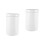 2Pcs Ceramic Food Storage Canisters White with Sealed Cover 1