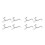 8Pcs Creative Silver Cutlery Storage Stands Fork Spoon Holders 1