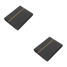 2Pièces Album De Collection A5 Noir Pour Timbres Et Pièces Durable